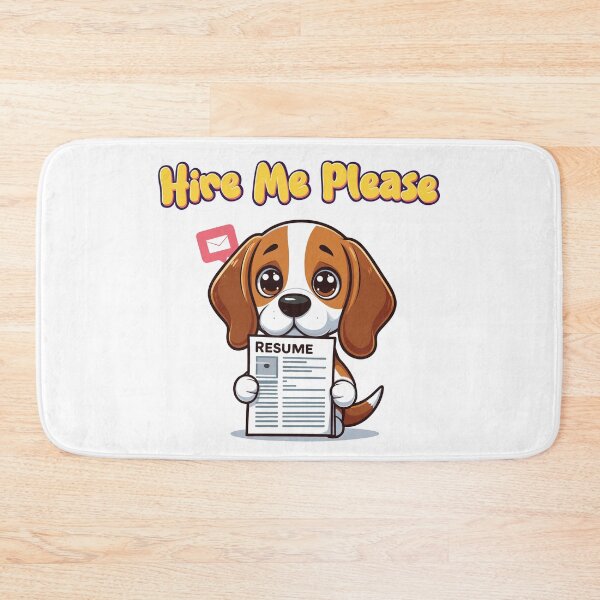 Item preview, Beagle holding a resume and looking worried designed and sold by Tong4130.