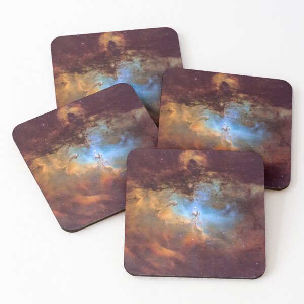 Item preview, M16 – Eagle Nebula – Hubble Palette Narrowband designed and sold by Giancarlo Erra Astro Prints & Merch.