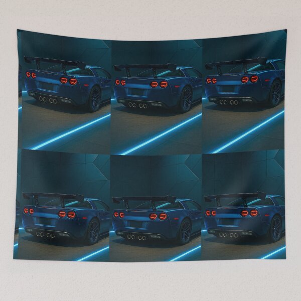 Item preview, Supercar Displayed In Futuristic Blue Studio Lighting Environment designed and sold by RevUpDesign.