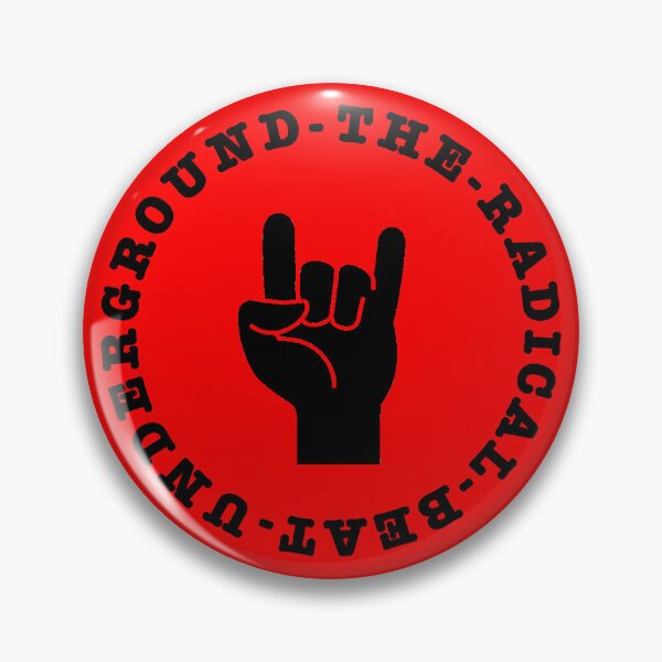 Item preview, THE RADICAL BEAT UNDERGROUND - Devil Horns Logo Black designed and sold by Danny Germansen.