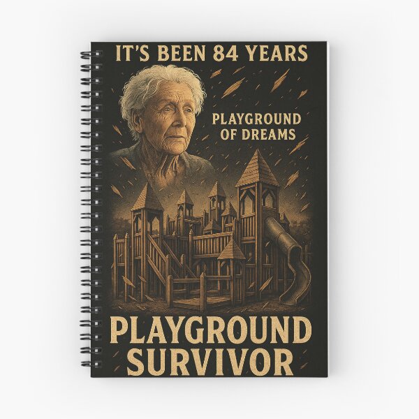 Item preview, Playground Survivor – Retro Tribute to the Dangerously Fun Wooden Parks designed and sold by Ignis in  Aqua.
