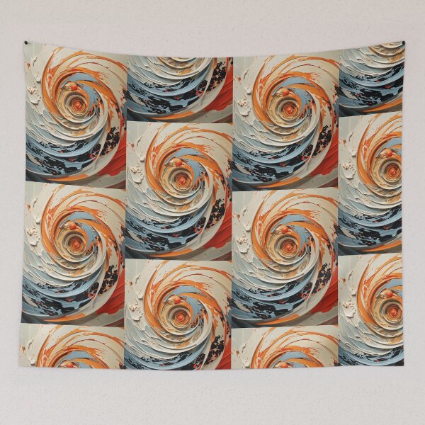 Item preview, Spiral Chaos Collages Abstract designed and sold by AKANKEDESIGN.