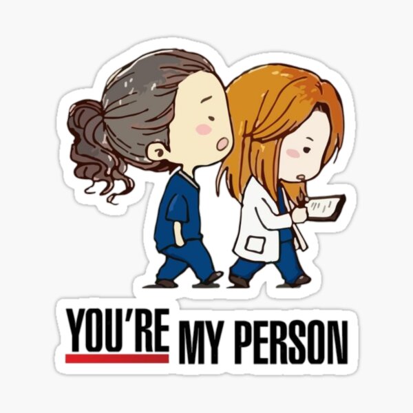 Item preview, You're My Person – Grey's Anatomy Besties Illustration designed and sold by VibesNunes.desigs.
