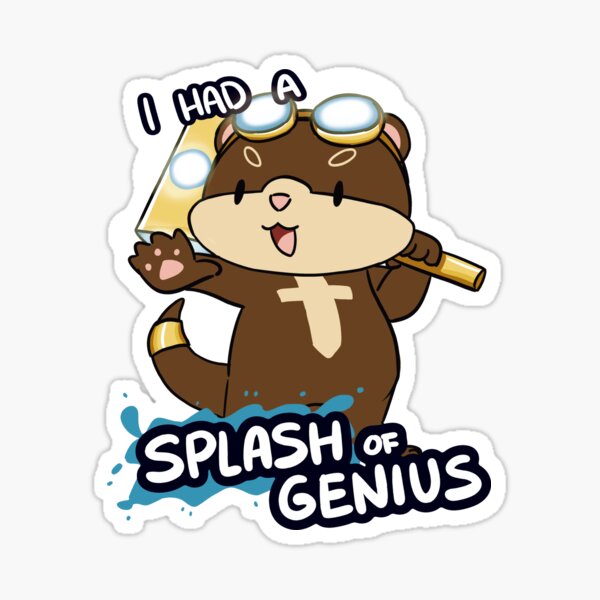 Item preview, Splash of Genius – Otter Artificer | Funny DnD Pun Design designed and sold by dittoon.