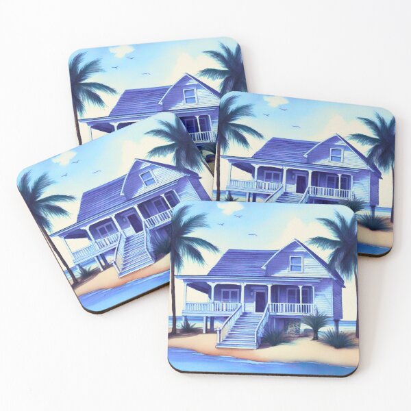 Item preview, Beachfront Cottage under Blue Skies designed and sold by Marymarice.