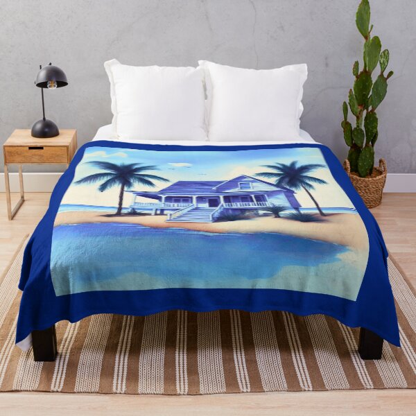 Item preview, Beachfront Cottage under Blue Skies designed and sold by Marymarice.