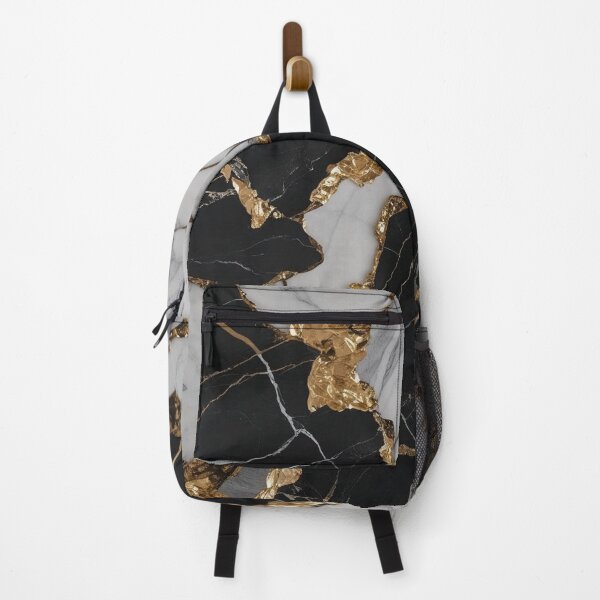 Item preview, Luxurious black and white marble texture with elegant gold design designed and sold by AKANKEDESIGN.