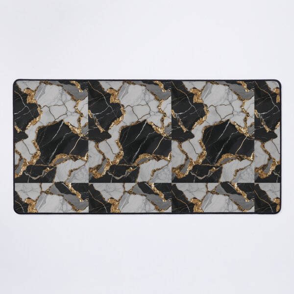 Item preview, Luxurious black and white marble texture with elegant gold design designed and sold by AKANKEDESIGN.