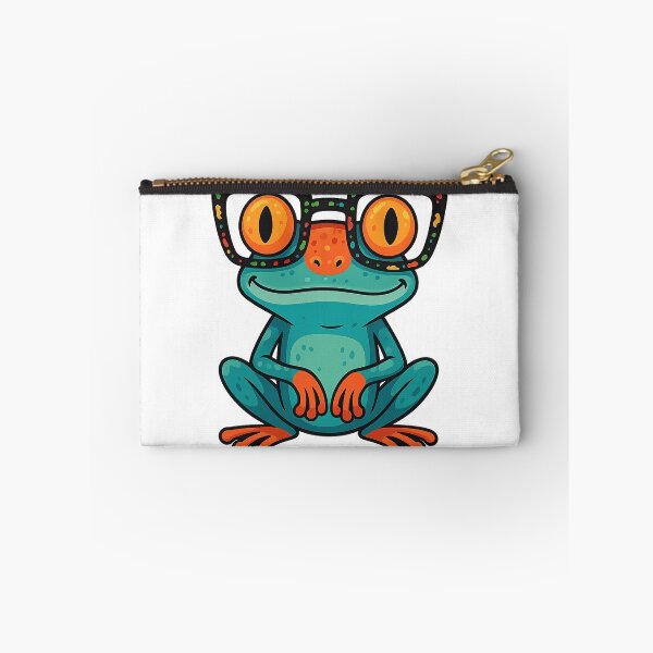 Item preview, Cute Cartoon Frog with Colorful Glasses designed and sold by Sadia  Jannat.
