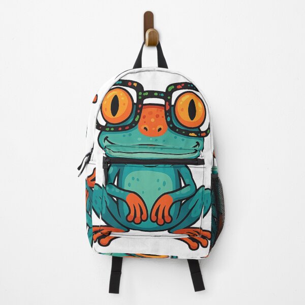 Item preview, Cute Cartoon Frog with Colorful Glasses designed and sold by Sadia Jannat.