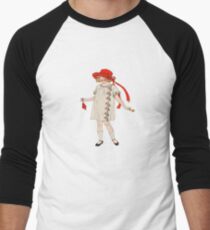 Vintage Little Girl in Red Hat Men's Baseball ¾ T-Shirt
