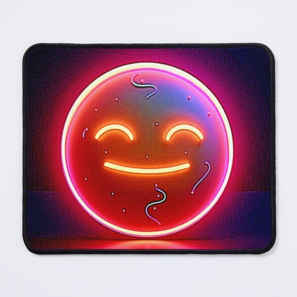 Item preview, Neon Glow Happy Face Art designed and sold by Health And Fitness Posts e-Store.