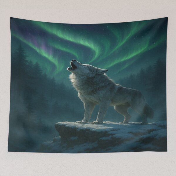 Item preview, Mystic Howling Wolf designed and sold by Enchanting Art Vista.