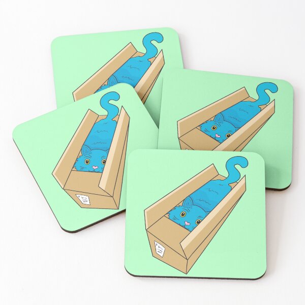 Item preview, Blue Kitty Delivery - Cute Cats designed and sold by mikeymadness.