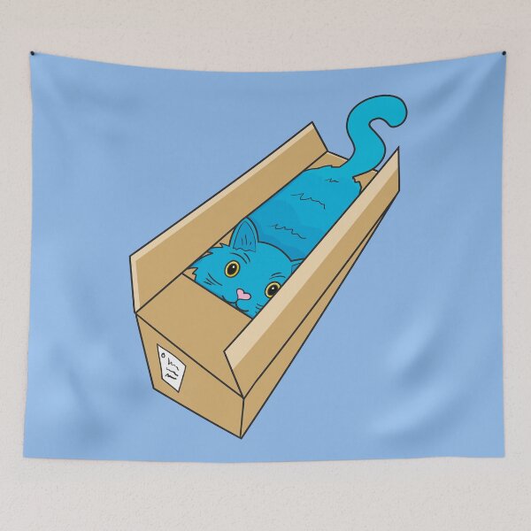 Item preview, Blue Kitty Delivery - Cute Cats designed and sold by mikeymadness.