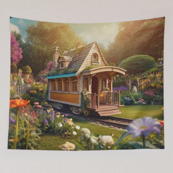 Item preview, Whimsy Lane: The Enchanted Pastel House designed and sold by BlareBlare.