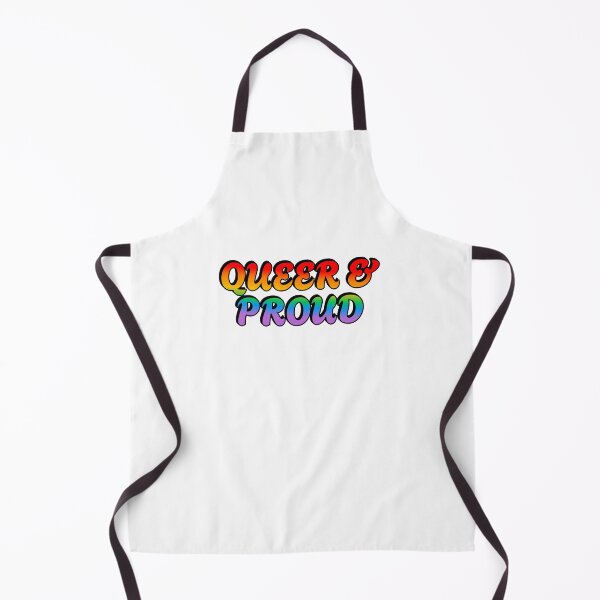 Item preview, Queer and proud rainbow text LGBTQ pride designed and sold by Inspirationmotivation.