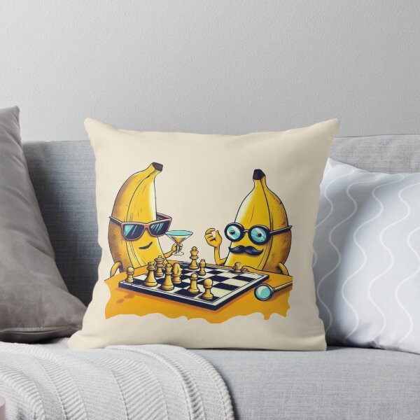 Item preview, Bananas Playing Chess – Cool Fruit with Attitude designed and sold by Myra365Art.