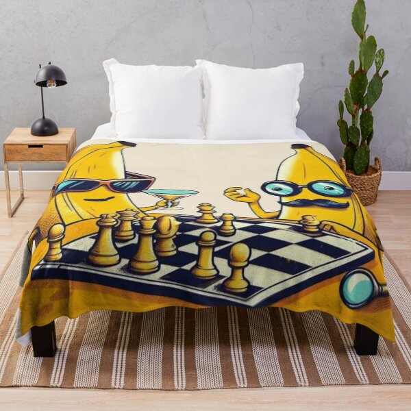 Item preview, Bananas Playing Chess – Cool Fruit with Attitude designed and sold by Myra365Art.