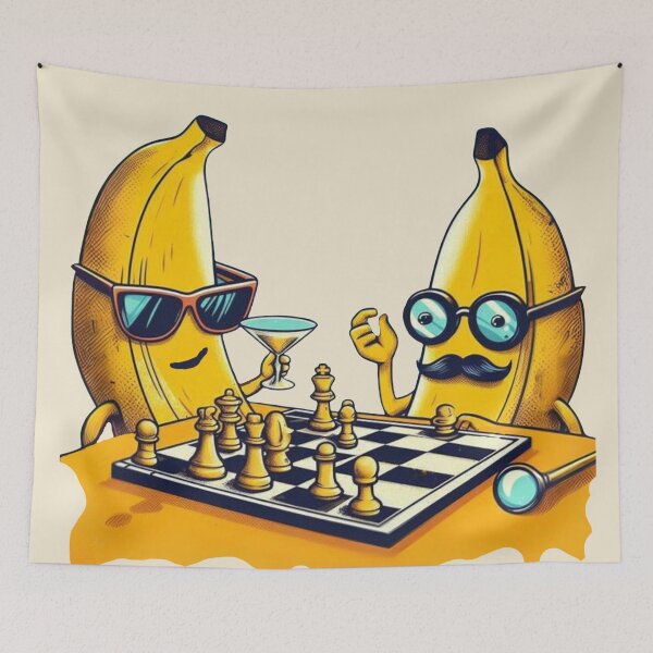 Item preview, Bananas Playing Chess – Cool Fruit with Attitude designed and sold by Myra365Art.