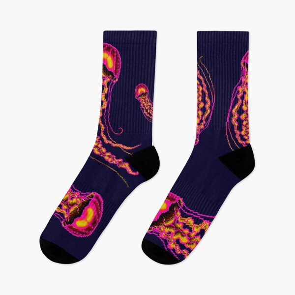 Item preview, Neon Pixels Jellyfish designed and sold by GEEKsomniac.