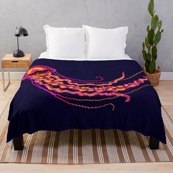 Item preview, Neon Pixels Jellyfish designed and sold by GEEKsomniac.