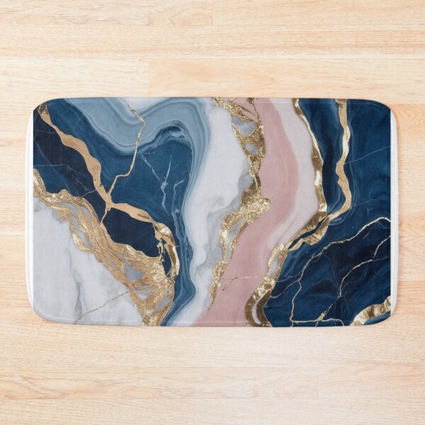 Item preview, Luxurious blue, pink and white marble with elegant gold desidn designed and sold by AKANKEDESIGN.