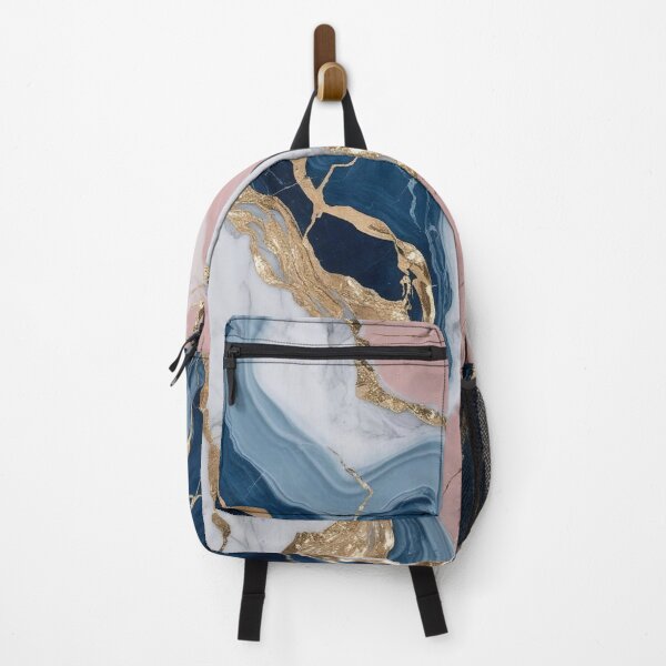 Item preview, Luxurious blue, pink and white marble with elegant gold desidn designed and sold by AKANKEDESIGN.