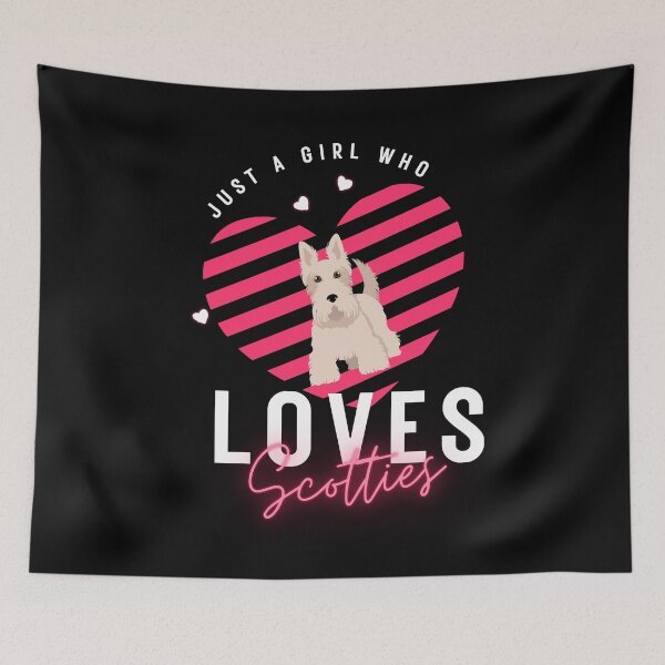 Item preview, Just a Girl Who Loves Scotties – Cute Dog Lover Gift designed and sold by GreenStardust.