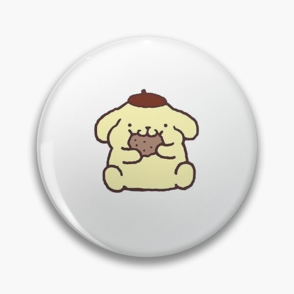 Item preview, Pompompurin yellow dog cute eating Sanrio image designed and sold by Goo-Kim.