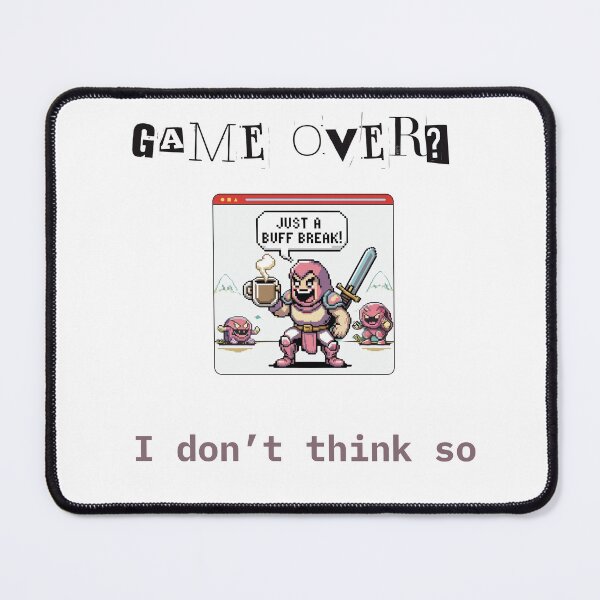 Item preview, Buff Break Activated – Funny Pixel Warrior Gamer, funny gaming quote, gaming humor design, gaming t-shirt funny, computer gamer mug designed and sold by BrewtifulMugs.