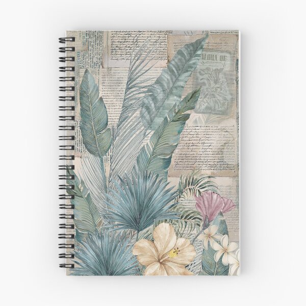 Item preview, Vintage Tropical Leaves Journal Page designed and sold by J Marielle Designs.