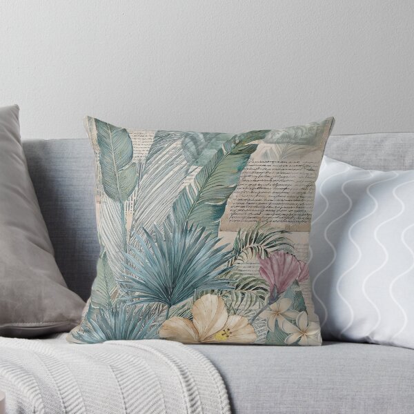 Item preview, Vintage Tropical Leaves Journal Page designed and sold by J Marielle Designs.
