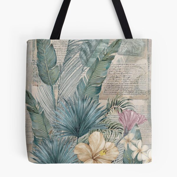Item preview, Vintage Tropical Leaves Journal Page designed and sold by J Marielle Designs.