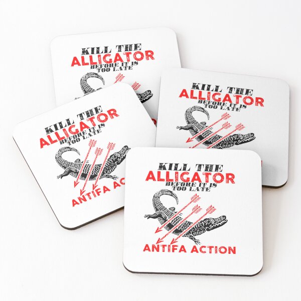 Item preview, Kill the alligator (antifa action ) designed and sold by remerasnerdas.