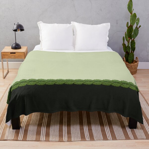 Item preview, Horizontal line of green leaves dividing into light green and dark background designed and sold by Cherevan.
