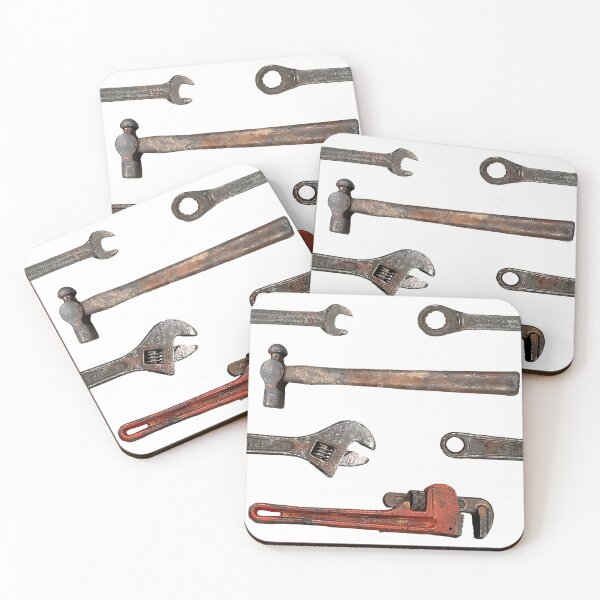 Item preview, Rusty Tool Pattern designed and sold by Katherine Swartzbeck.