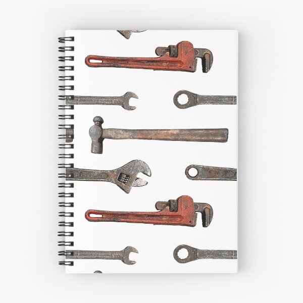 Item preview, Rusty Tool Pattern designed and sold by Katherine Swartzbeck.