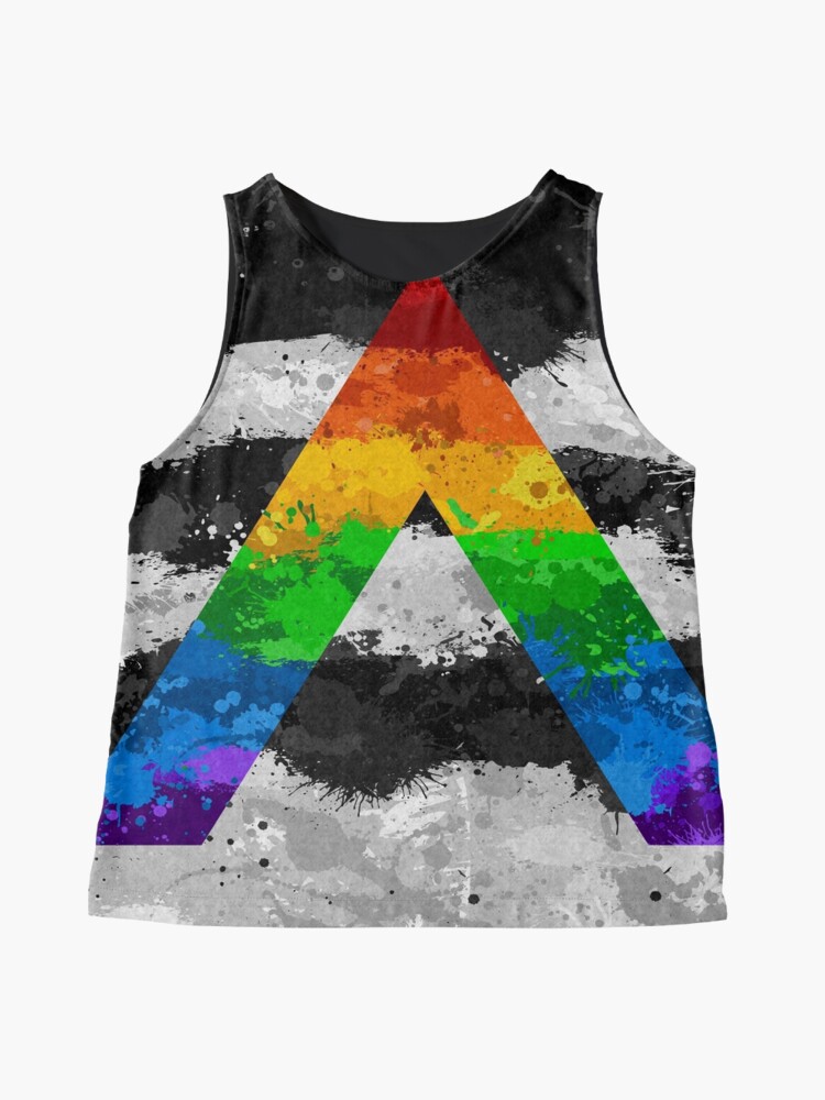 "LGBT Ally Paint Splatter Flag" Contrast Tank By LiveLoudGraphic ...