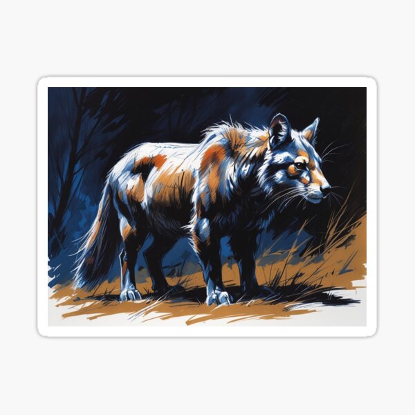 Item preview, Animal in the dark forest designed and sold by The Astral Loom.