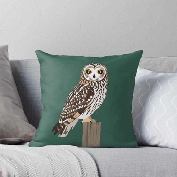 Item preview, The Short-eared Owl - Minimalist Owl Art designed and sold by TheArtEngineer.