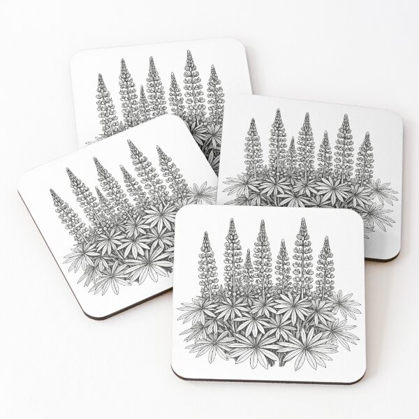 Item preview, Lupine Symphony – Botanical Wildflower Design designed and sold by EsvitaDesign.