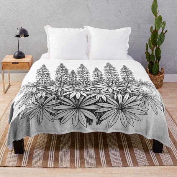 Item preview, Lupine Symphony – Botanical Wildflower Design designed and sold by EsvitaDesign.