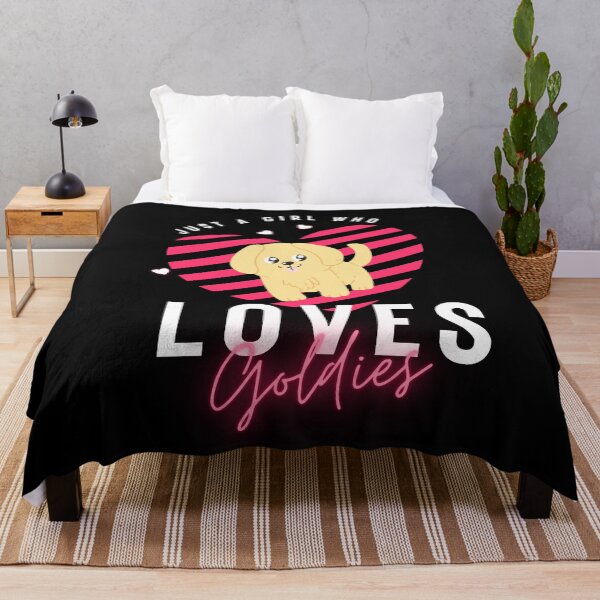 Item preview, Just a Girl Who Loves Goldies – Cute Dog Lover Gift designed and sold by GreenStardust.