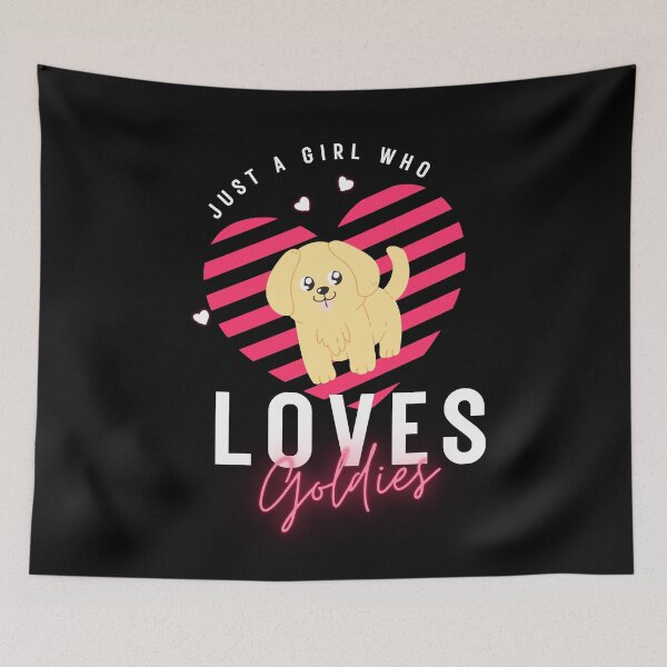 Item preview, Just a Girl Who Loves Goldies – Cute Dog Lover Gift designed and sold by GreenStardust.