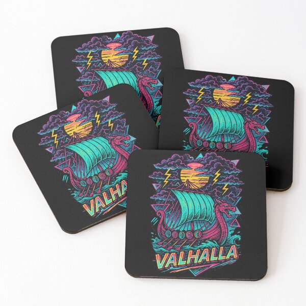 Item preview, Sailing Viking Ship Valhalla Norse Retro  designed and sold by TomFrontierArt.