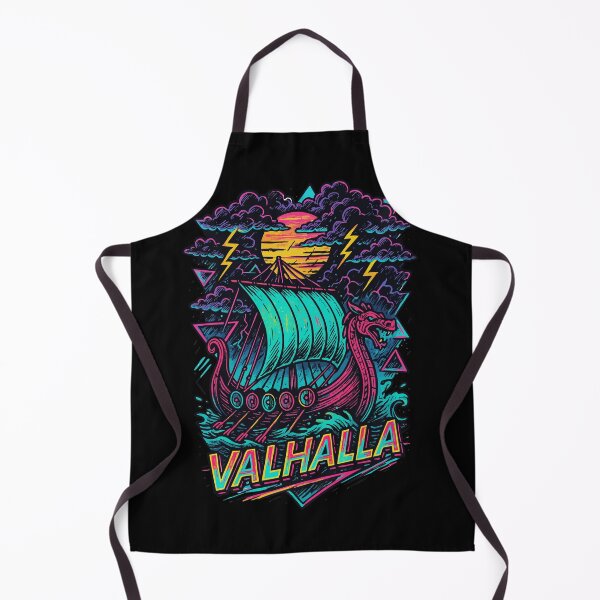 Item preview, Sailing Viking Ship Valhalla Norse Retro designed and sold by TomFrontierArt.