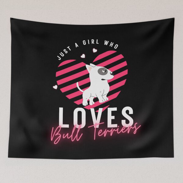 Item preview, Just a Girl Who Loves Bull Terriers – Cute Dog Lover Gift designed and sold by GreenStardust.