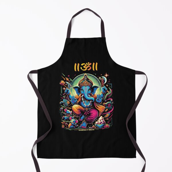 Item preview, Mandala  Yoga Ganesha version 6 ,  florescent Hindu elephant god ganesha or Ganpati, happy diwali  rangoli design 10a designed and sold by mndesignworx.
