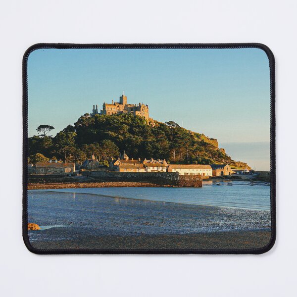 Item preview, Golden Light on St Michael’s Mount – Cornwall Coastal Landscape designed and sold by Rowena Ko.